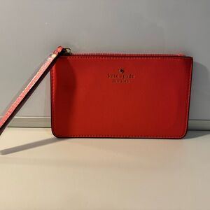 Kate Spade - NWT - Medium Zip Wristlet - Coral/Pink